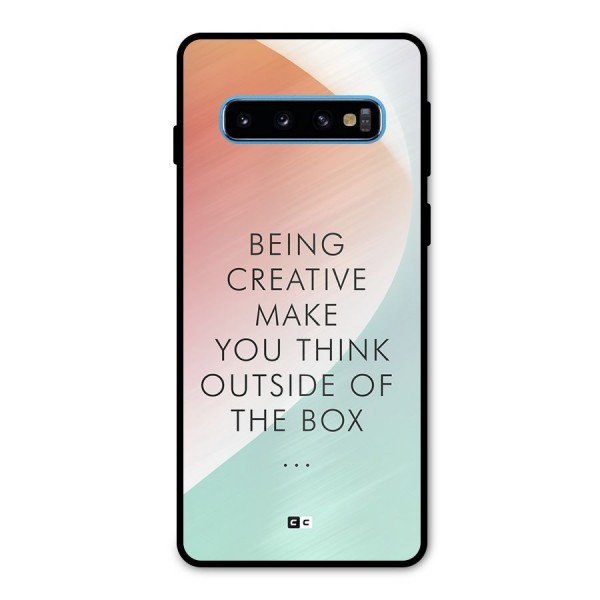 Being Creative Metal Back Case for Galaxy S10