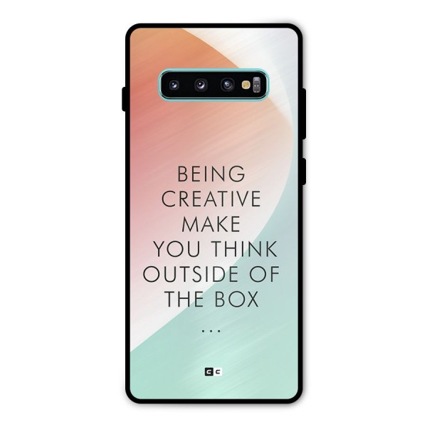 Being Creative Metal Back Case for Galaxy S10 Plus