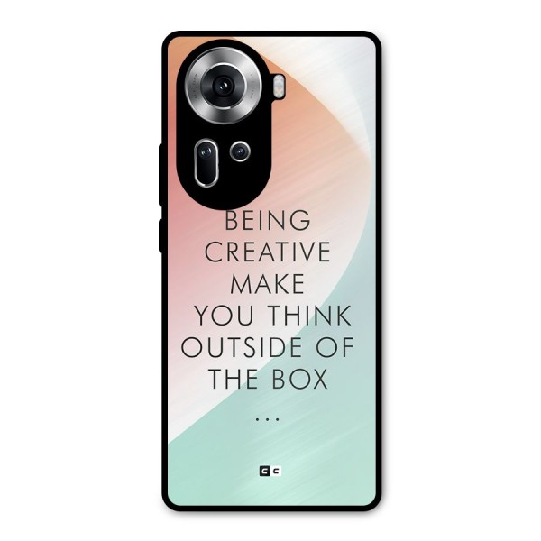 Being Creative Metal Back Case for Oppo Reno11 5G