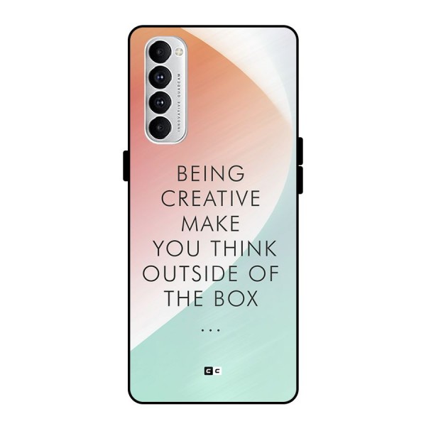 Being Creative Metal Back Case for Oppo Reno4 Pro