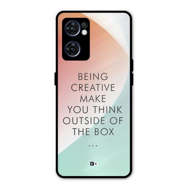 Being Creative Metal Back Case for Oppo Reno7 5G