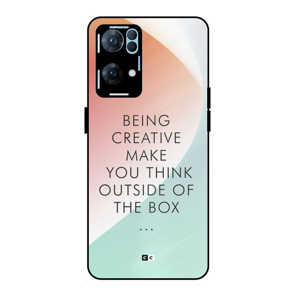 Being Creative Metal Back Case for Oppo Reno7 Pro 5G