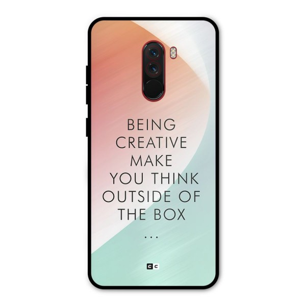 Being Creative Metal Back Case for Poco F1