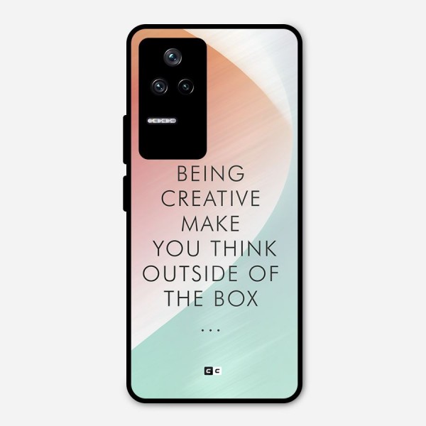 Being Creative Metal Back Case for Poco F4 5G