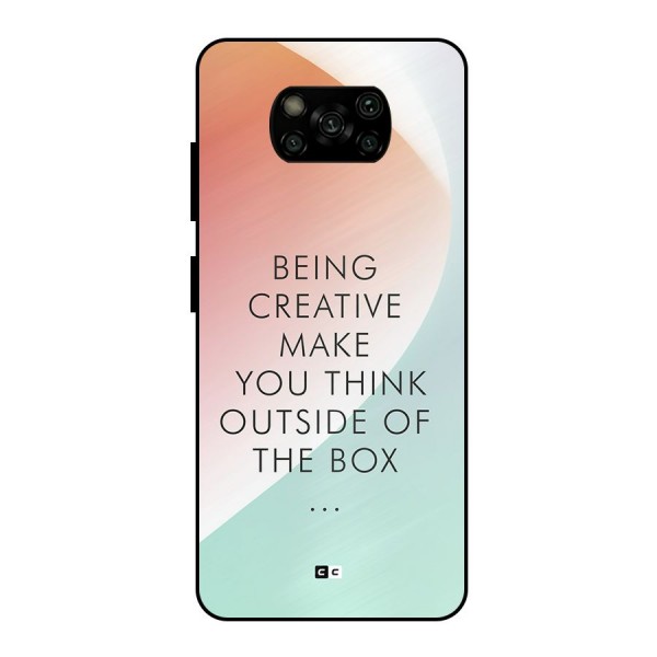 Being Creative Metal Back Case for Poco X3