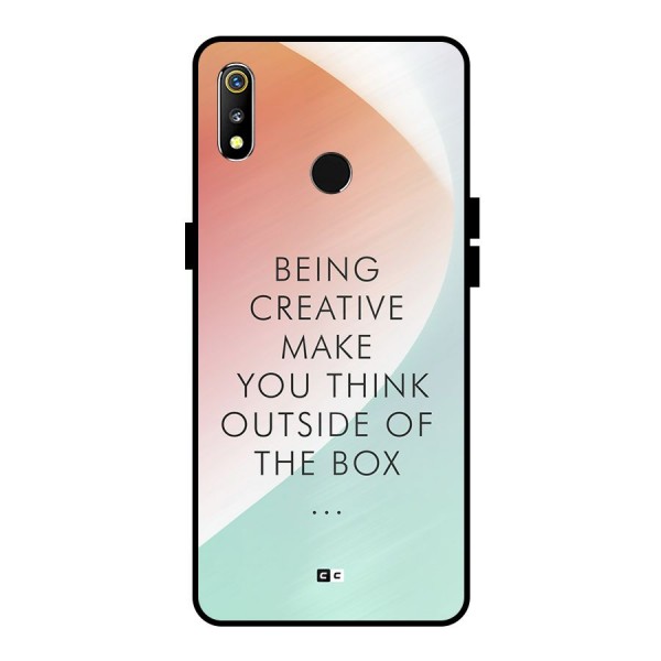 Being Creative Metal Back Case for Realme 3