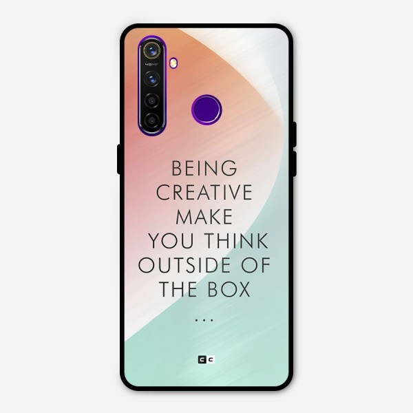 Being Creative Metal Back Case for Realme 5 Pro