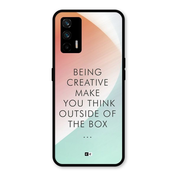 Being Creative Metal Back Case for Realme X7 Max