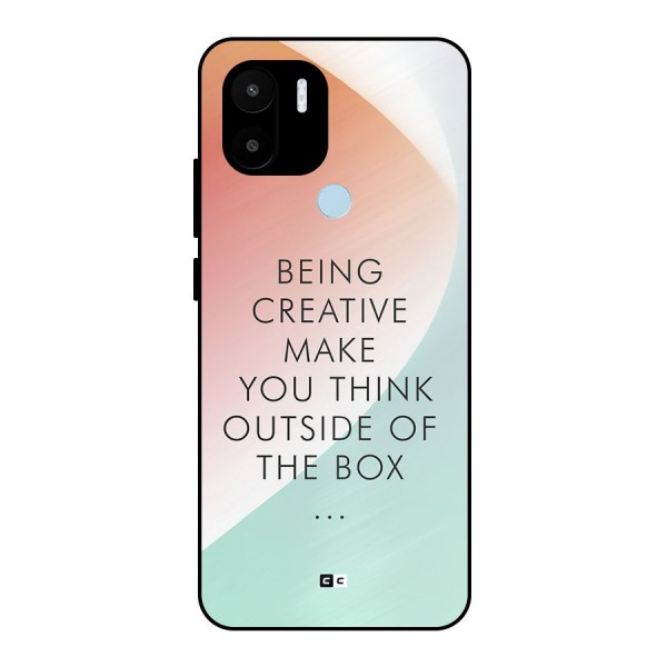 Being Creative Metal Back Case for Redmi A1 Plus