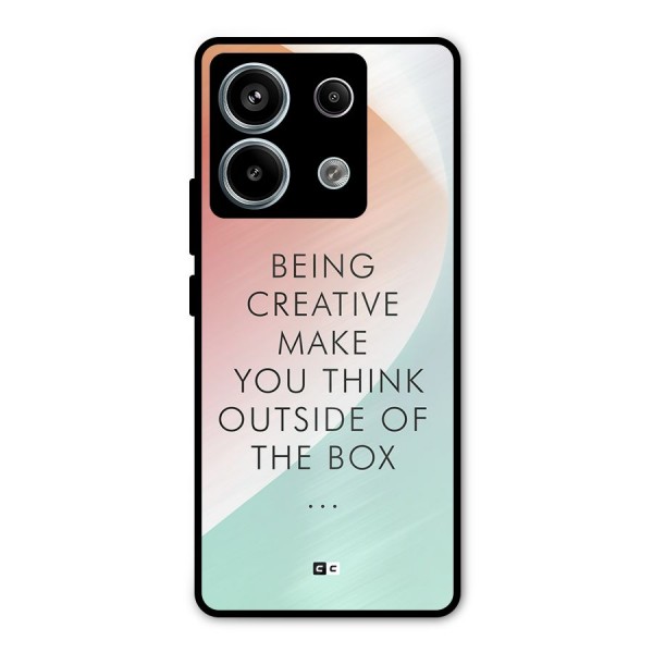 Being Creative Metal Back Case for Redmi Note 13 Pro 5G