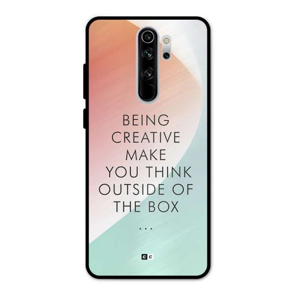 Being Creative Metal Back Case for Redmi Note 8 Pro