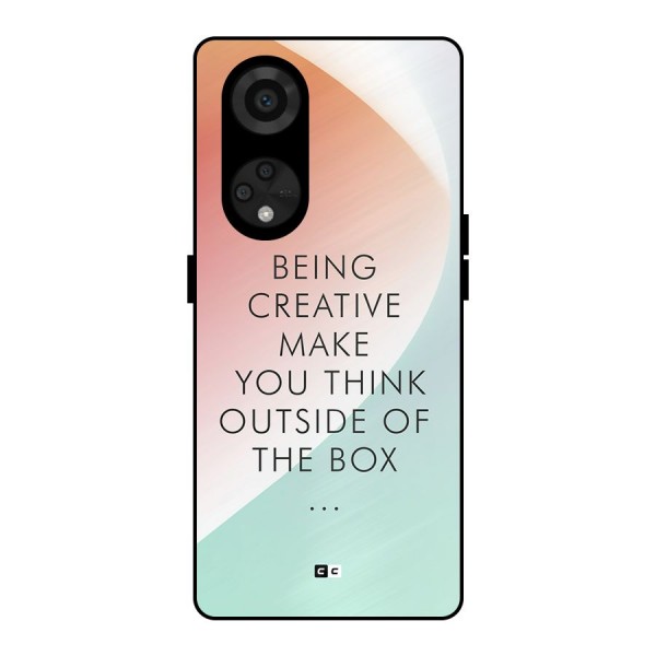 Being Creative Metal Back Case for Reno8 T 5G
