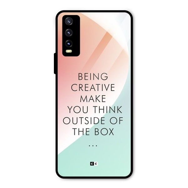 Being Creative Metal Back Case for Vivo Y20 2021