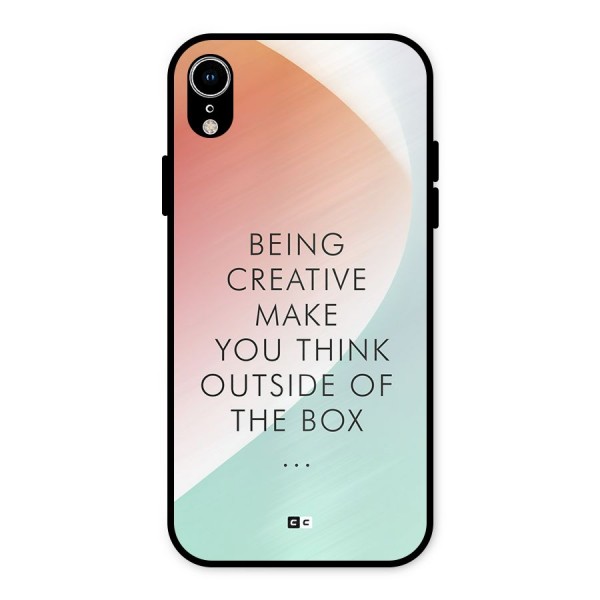 Being Creative Metal Back Case for iPhone XR