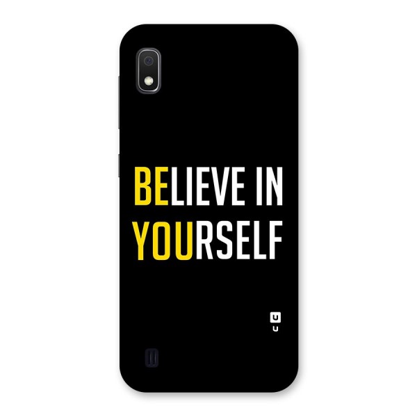 Believe In Yourself Black Back Case for Galaxy A10