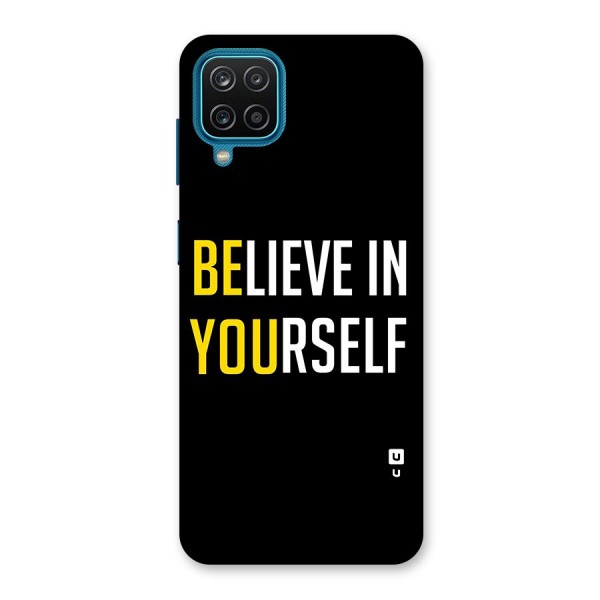 Believe In Yourself Black Back Case for Galaxy F12