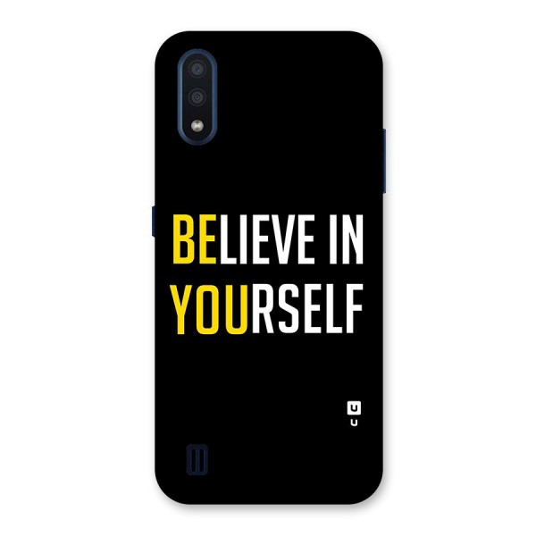 Believe In Yourself Black Back Case for Galaxy M01