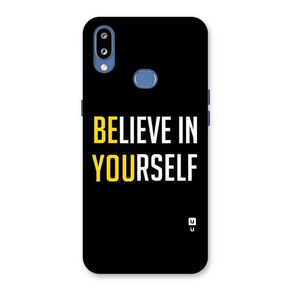 Believe In Yourself Black Back Case for Galaxy M01s