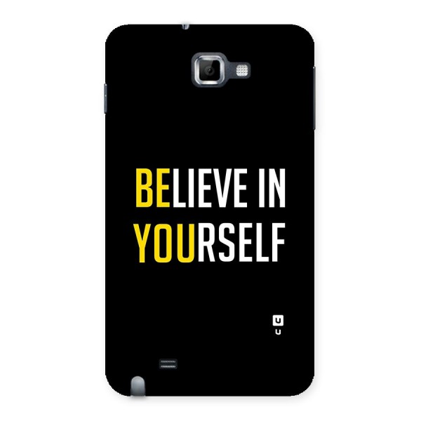 Believe In Yourself Black Back Case for Galaxy Note