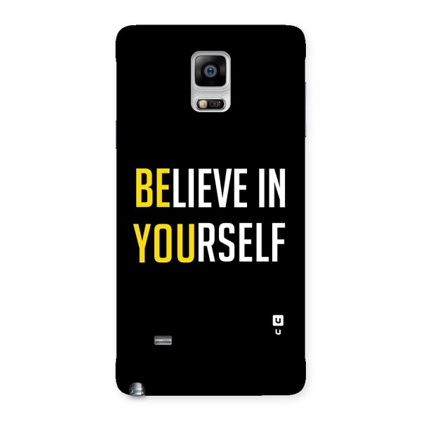 Believe In Yourself Black Back Case for Galaxy Note 4