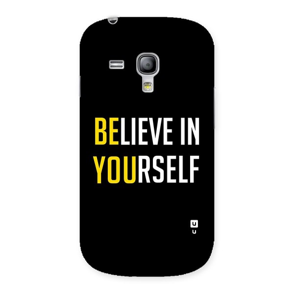 Believe In Yourself Black Back Case for Galaxy S3 Mini