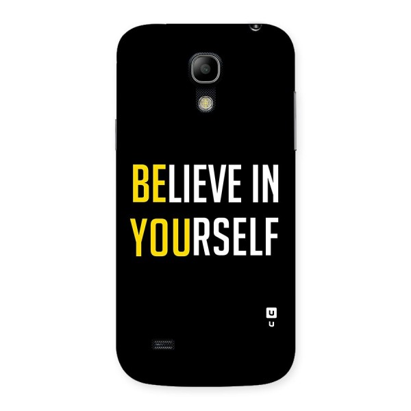 Believe In Yourself Black Back Case for Galaxy S4 Mini