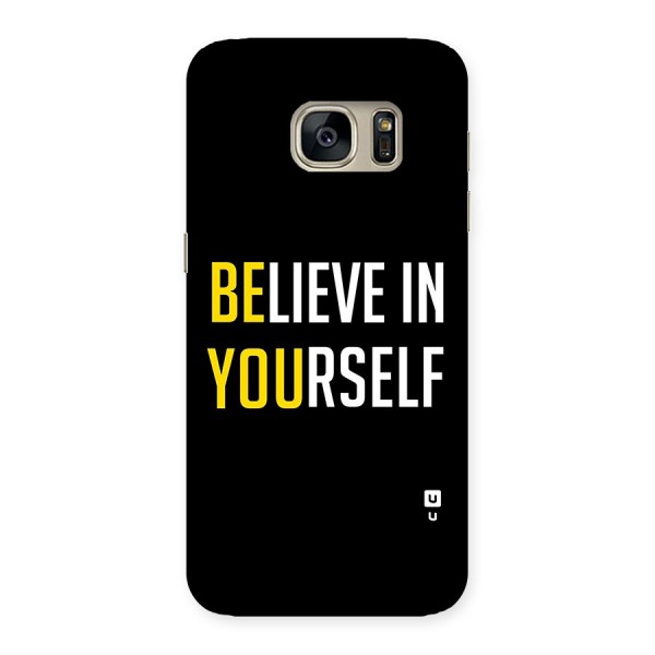 Believe In Yourself Black Back Case for Galaxy S7