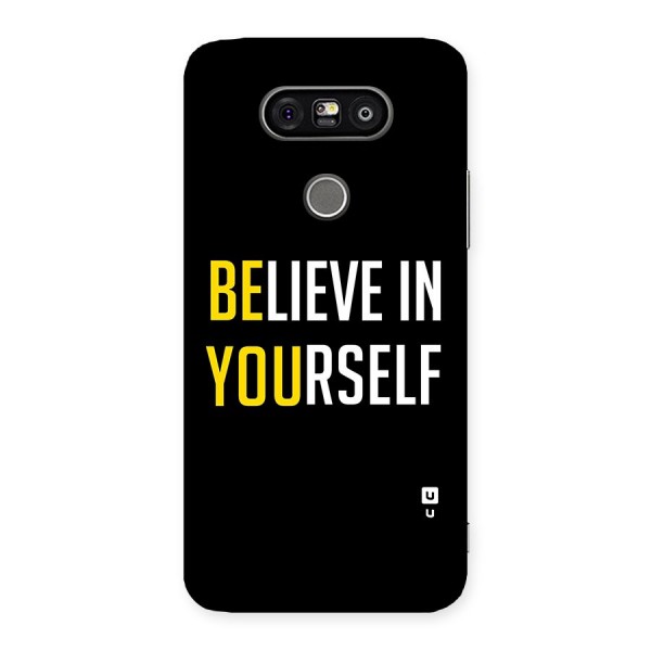 Believe In Yourself Black Back Case for LG G5