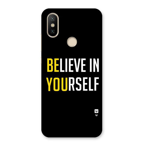 Believe In Yourself Black Back Case for Mi A2