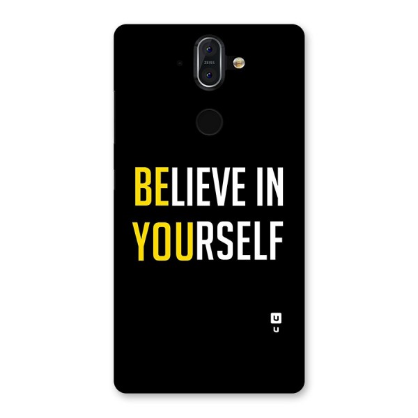 Believe In Yourself Black Back Case for Nokia 8 Sirocco