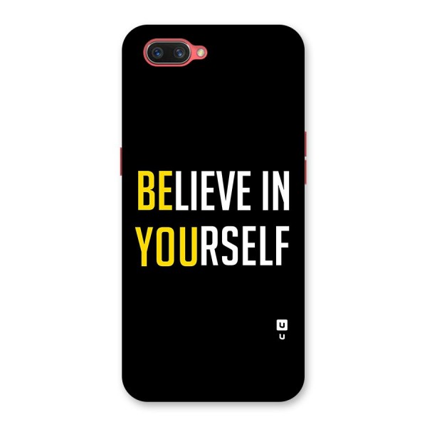 Believe In Yourself Black Back Case for Oppo A3s