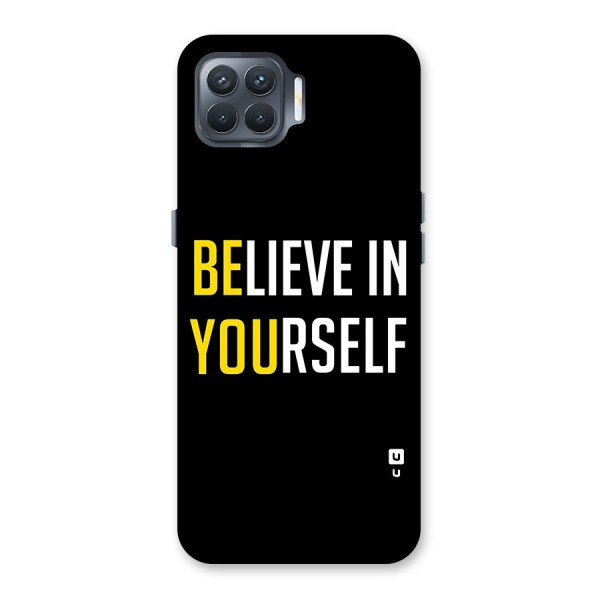 Believe In Yourself Black Back Case for Oppo F17 Pro