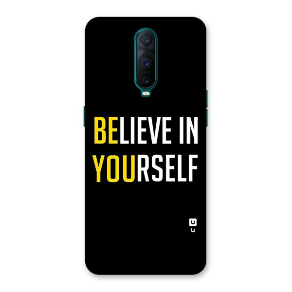 Believe In Yourself Black Back Case for Oppo R17 Pro