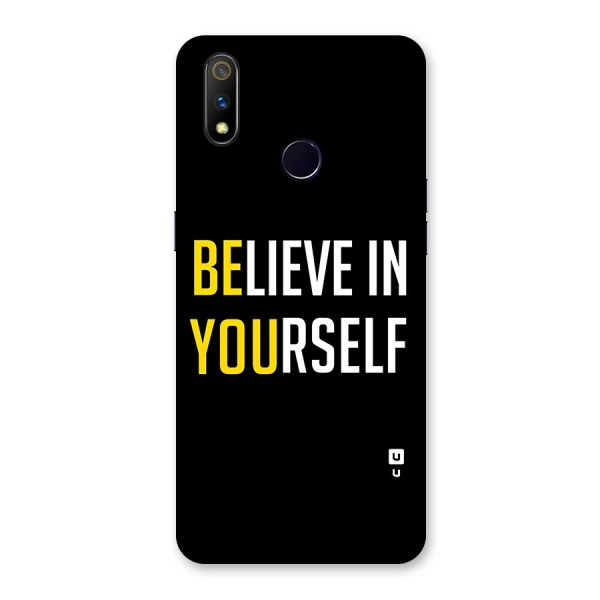 Believe In Yourself Black Back Case for Realme 3 Pro