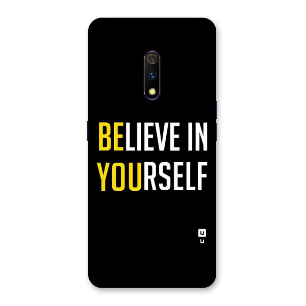 Believe In Yourself Black Back Case for Realme X