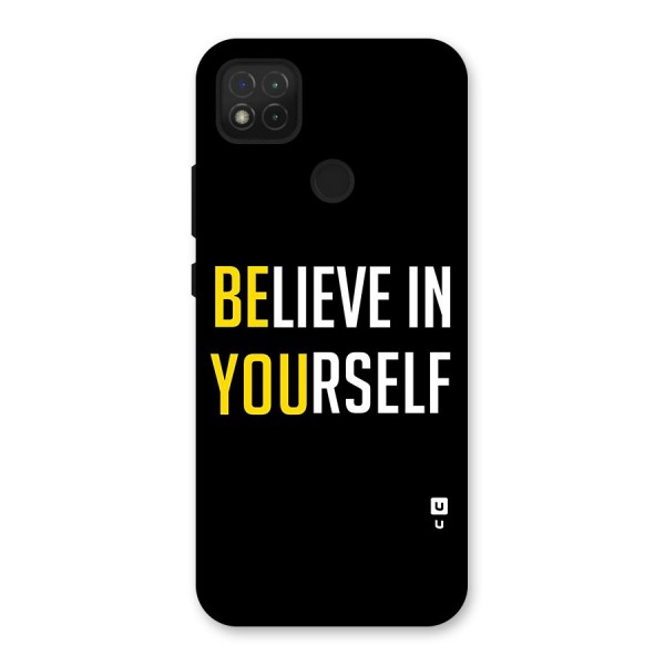 Believe In Yourself Black Back Case for Redmi 9C