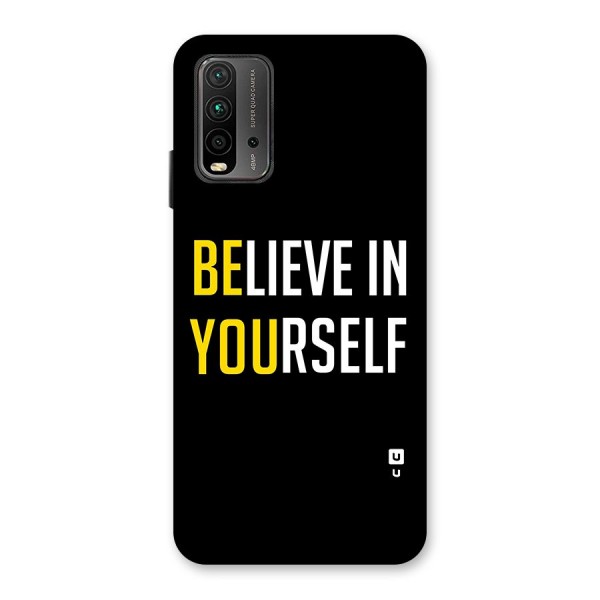 Believe In Yourself Black Back Case for Redmi 9 Power