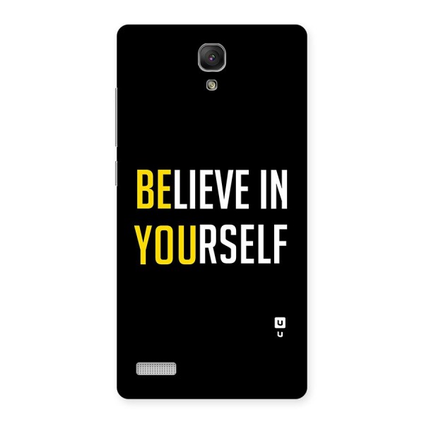 Believe In Yourself Black Back Case for Redmi Note