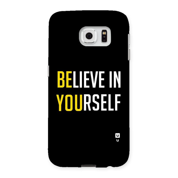 Believe In Yourself Black Back Case for Samsung Galaxy S6