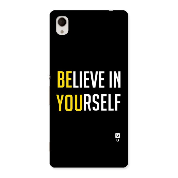 Believe In Yourself Black Back Case for Sony Xperia M4