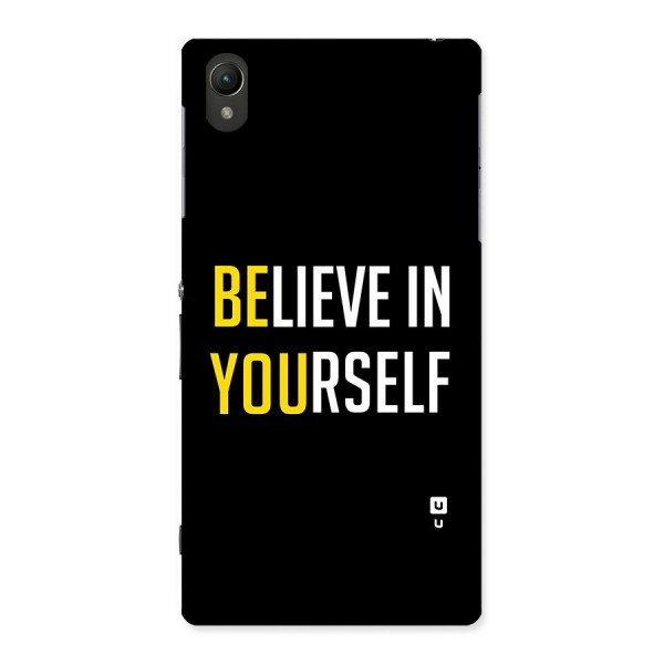 Believe In Yourself Black Back Case for Sony Xperia Z1