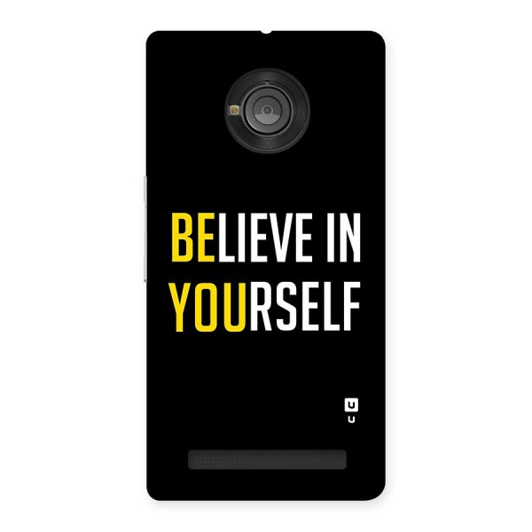 Believe In Yourself Black Back Case for Yu Yuphoria