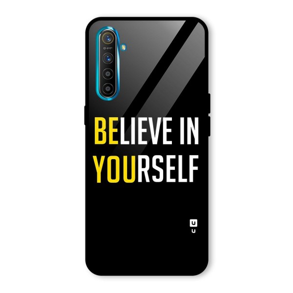 Believe In Yourself Black Glass Back Case for Realme XT