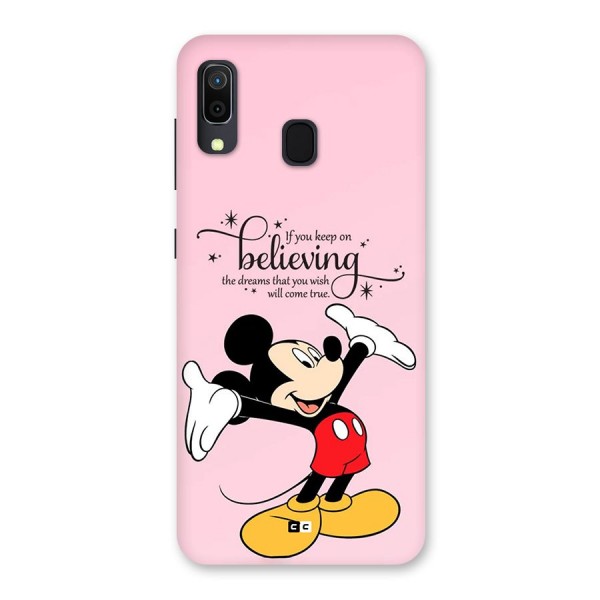 Believing Dreams Back Case for Galaxy A20