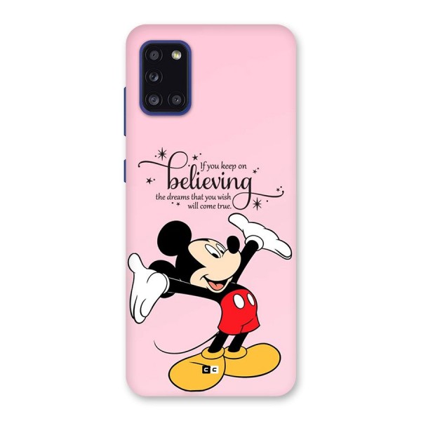 Believing Dreams Back Case for Galaxy A31