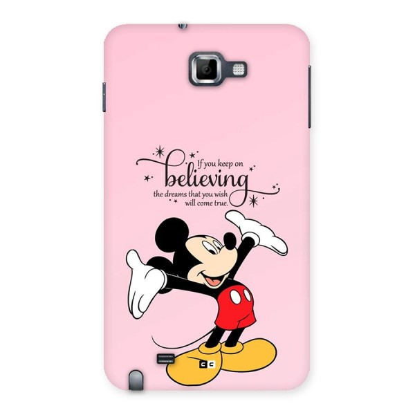 Believing Dreams Back Case for Galaxy Note