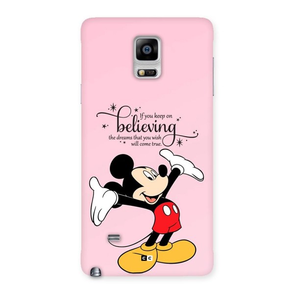 Believing Dreams Back Case for Galaxy Note 4