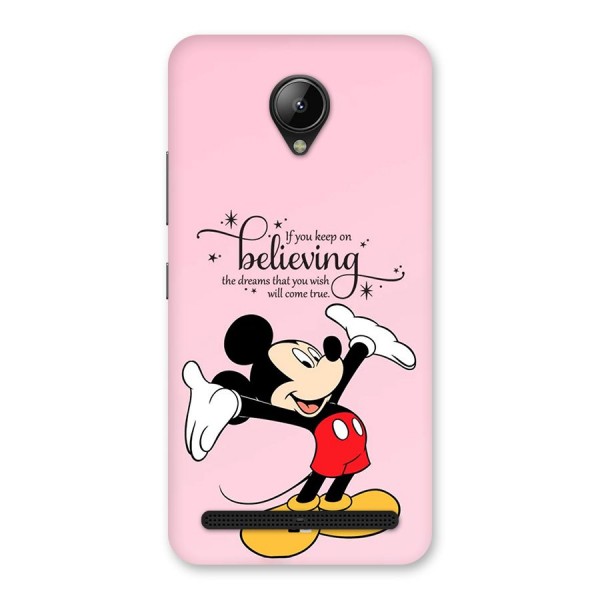 Believing Dreams Back Case for Lenovo C2