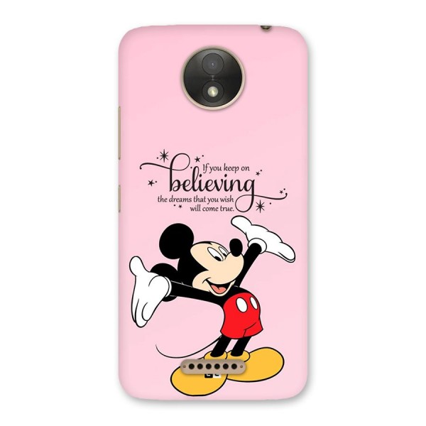 Believing Dreams Back Case for Moto C Plus