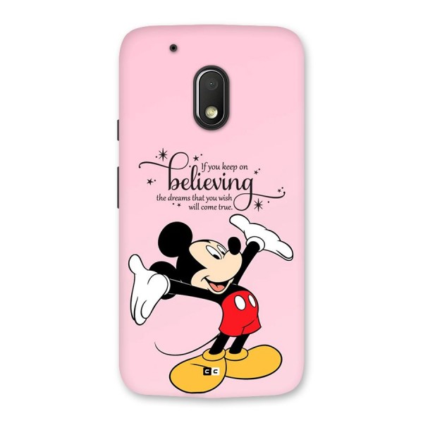 Believing Dreams Back Case for Moto G4 Play